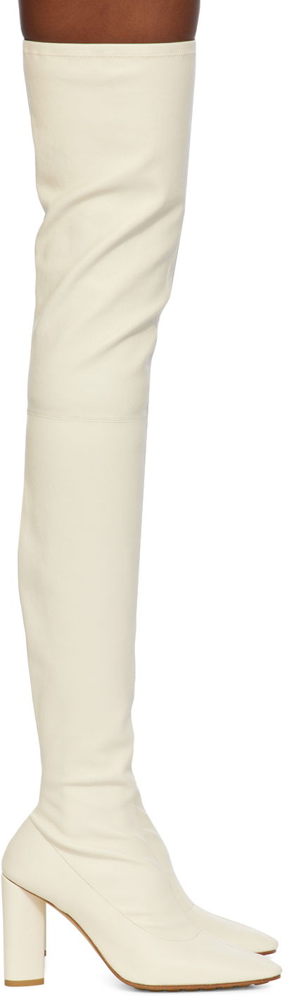 Sneakers og sko Bottega Veneta Over-The-Knee Boots Hvid | 775453 VBP40