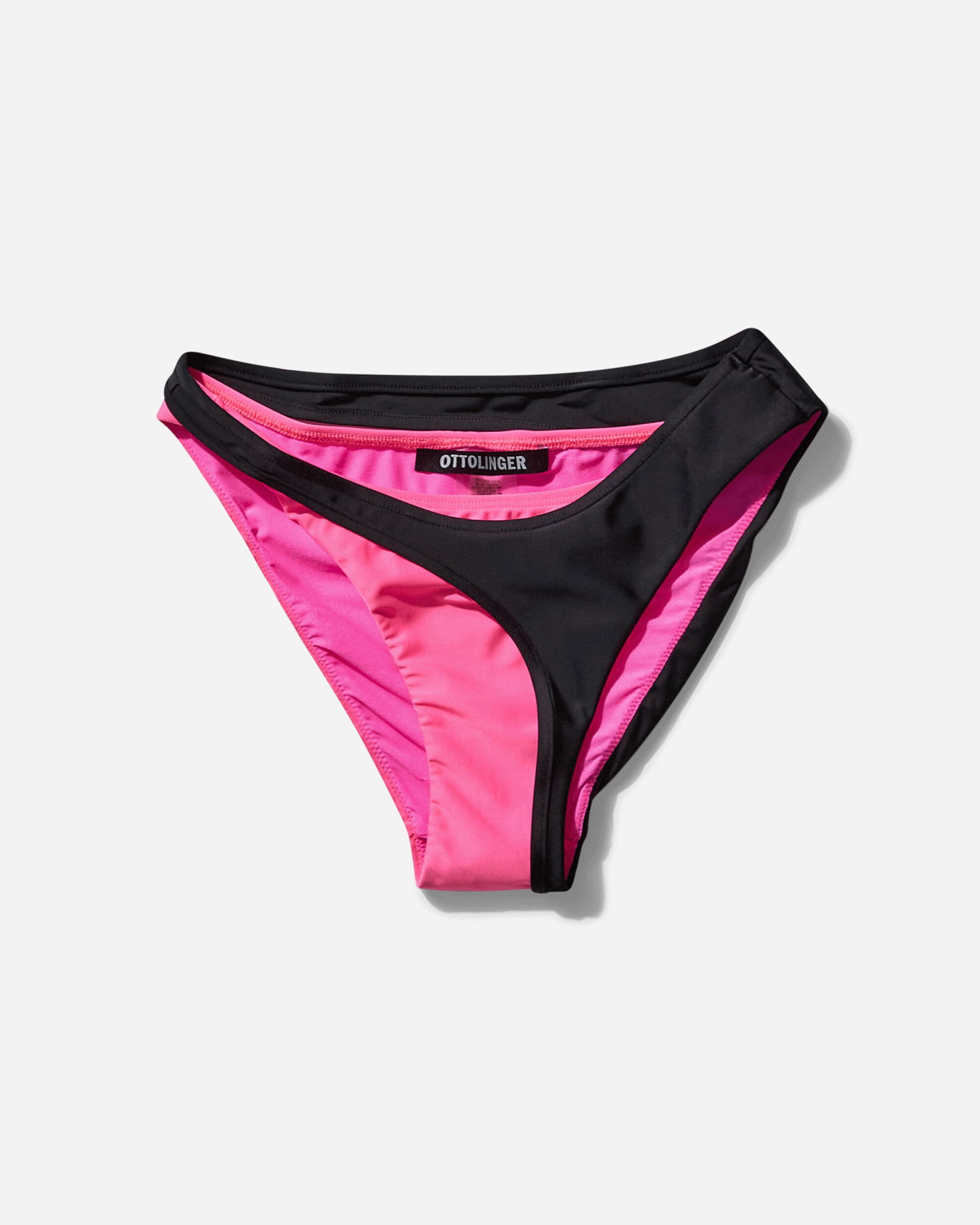 Badetøj Ottolinger Layered Bikini Bottom Lyserød | 10280020304 PNKBLK, 1