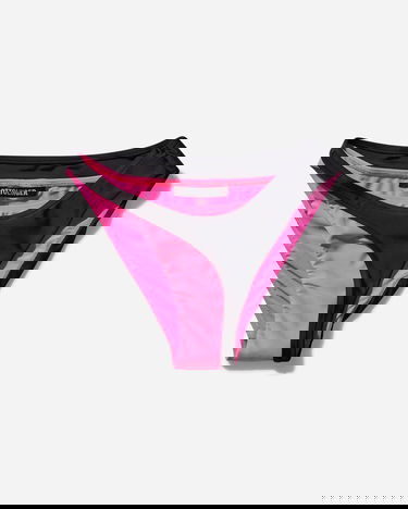 Badetøj Ottolinger Layered Bikini Bottom Lyserød | 10280020304 PNKBLK, 1