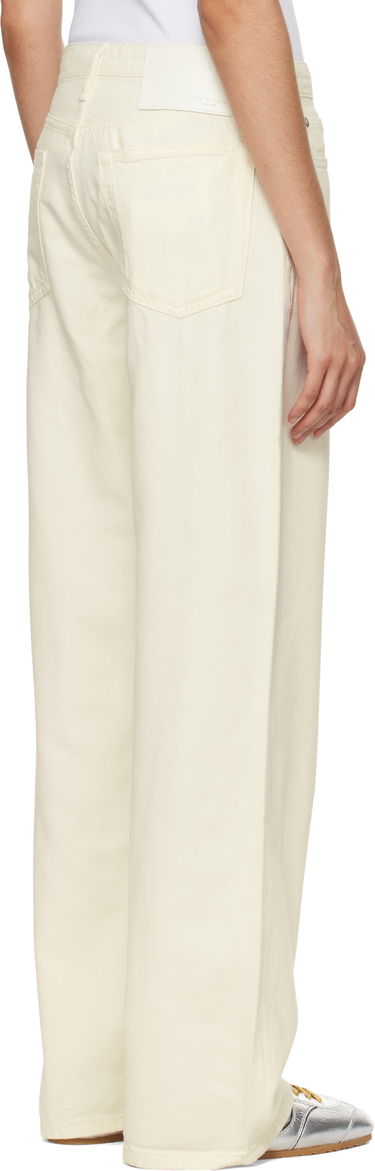 Jeans rag & bone Rag & Bone 'The Logan' Mid-Rise Wide Leg Jeans Hvid | WDD22H2786STEC, 2