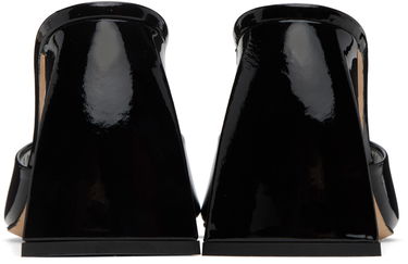 Sneakers og sko BY FAR Michele Patent Leather Heeled Sandals Sort | 22FWMICHMBLP, 1