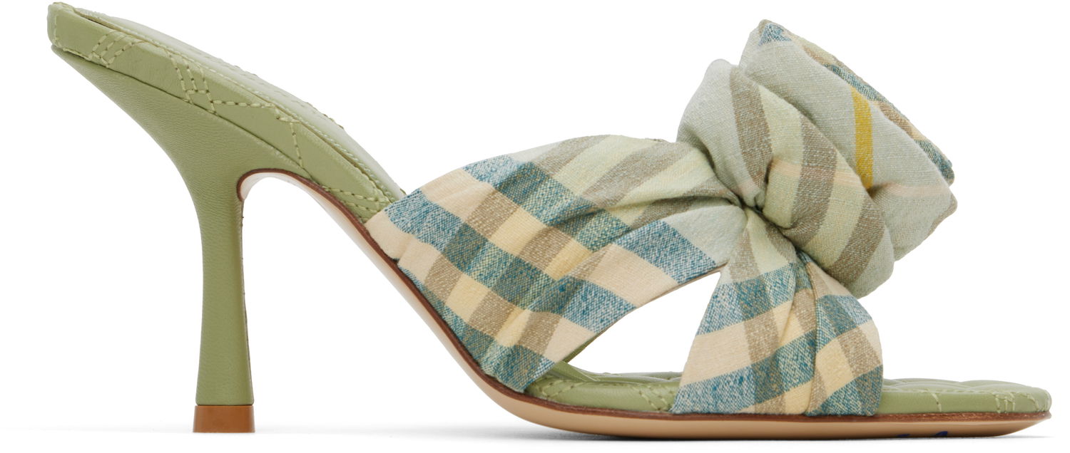 Sneakers og sko Burberry Burberry Mews Rose Heeled Sandals Grøn | 8101603, 0