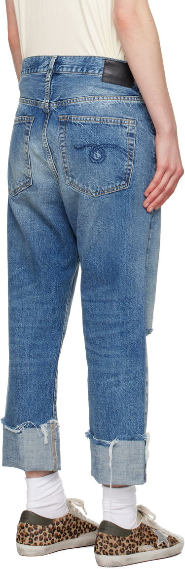 Jeans R13 R13 Tailored Drop Cropped Jeans Blå | R13W6452-D283C, 2