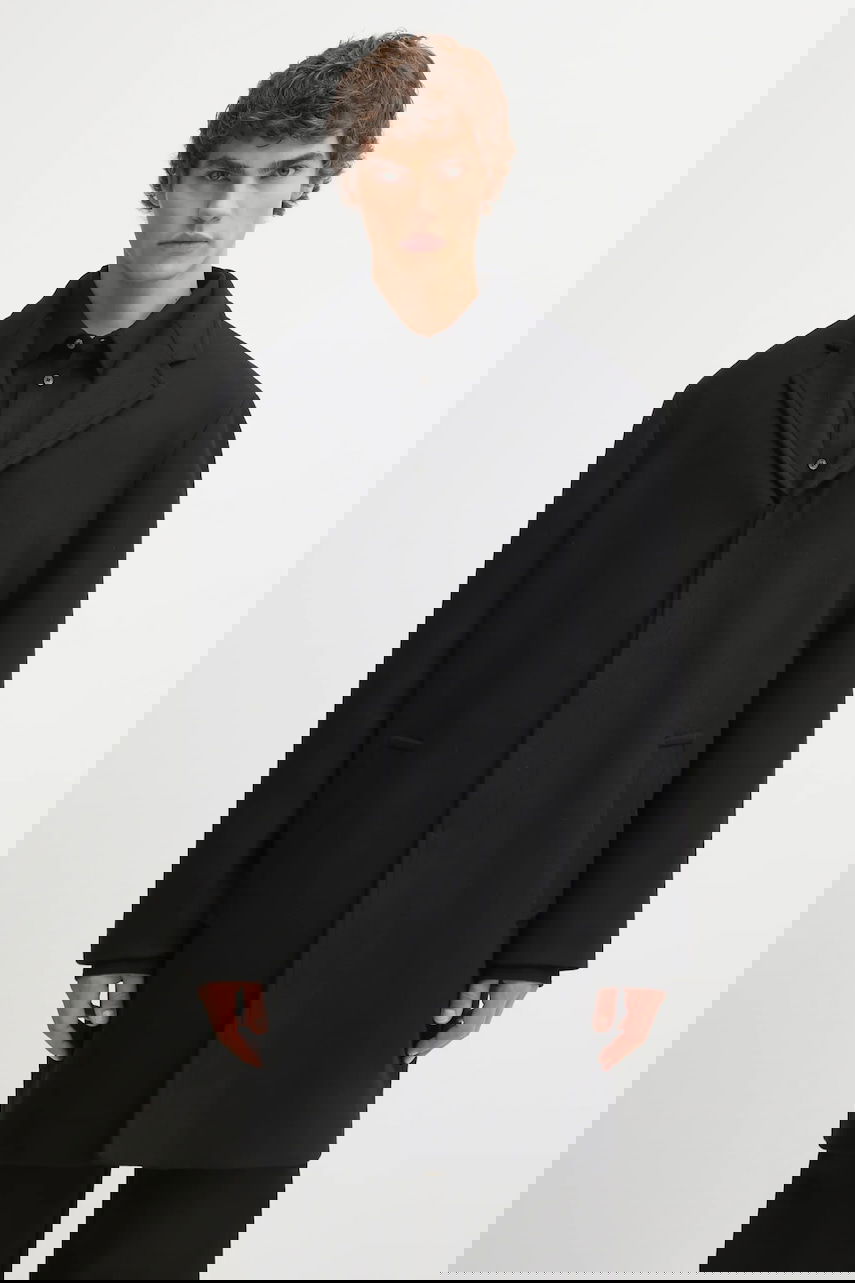 Frakker MAISON KITSUNÉ Maison Kitsuné Tailored Coat Sort | PM02205WM2030, 0