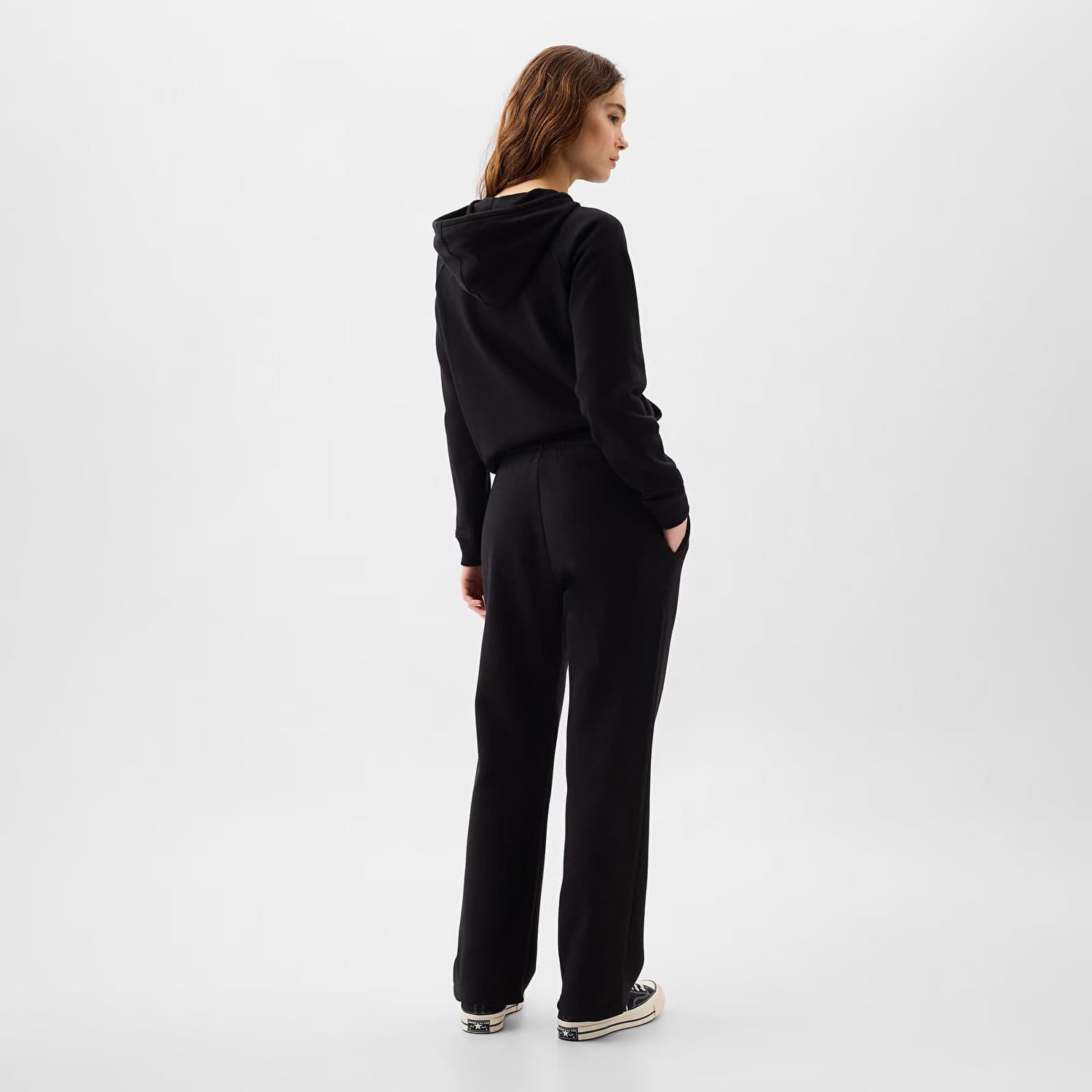 Joggingbukser GAP Logo Boot Sweatpants True Black M Sort | 430369-08, 1