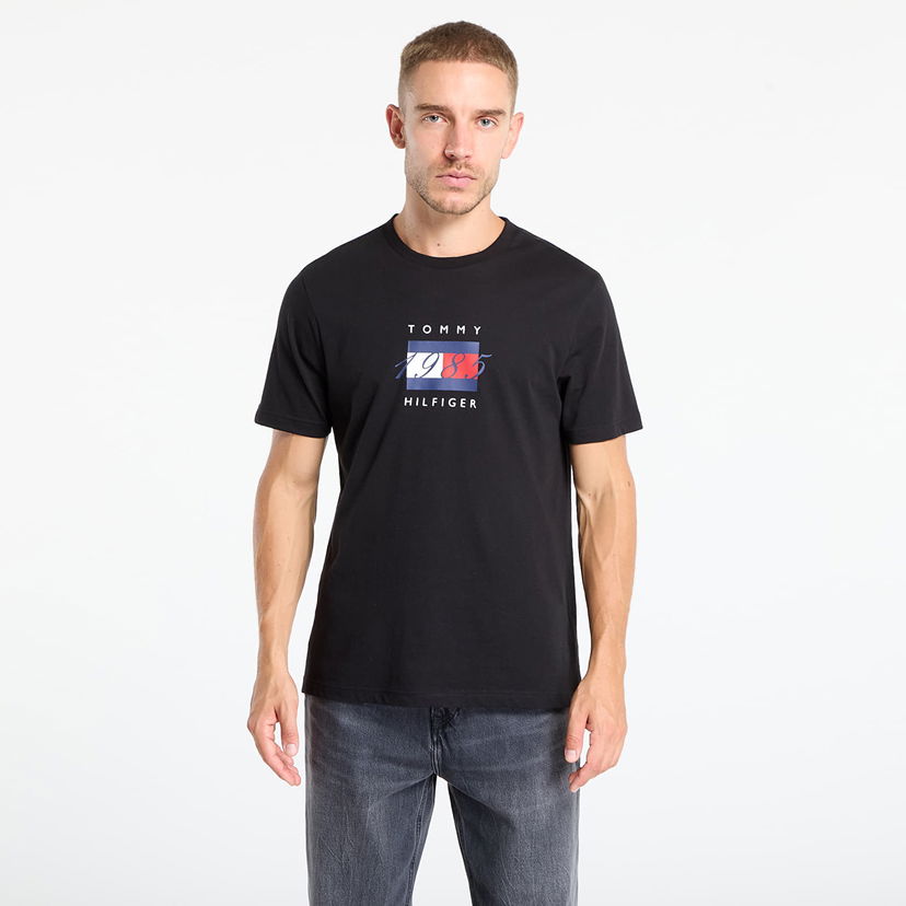 T-shirt Tommy Hilfiger Tommy Hilfiger Linear Flag Graphic Tee Sort | MW0MW41338 BDS