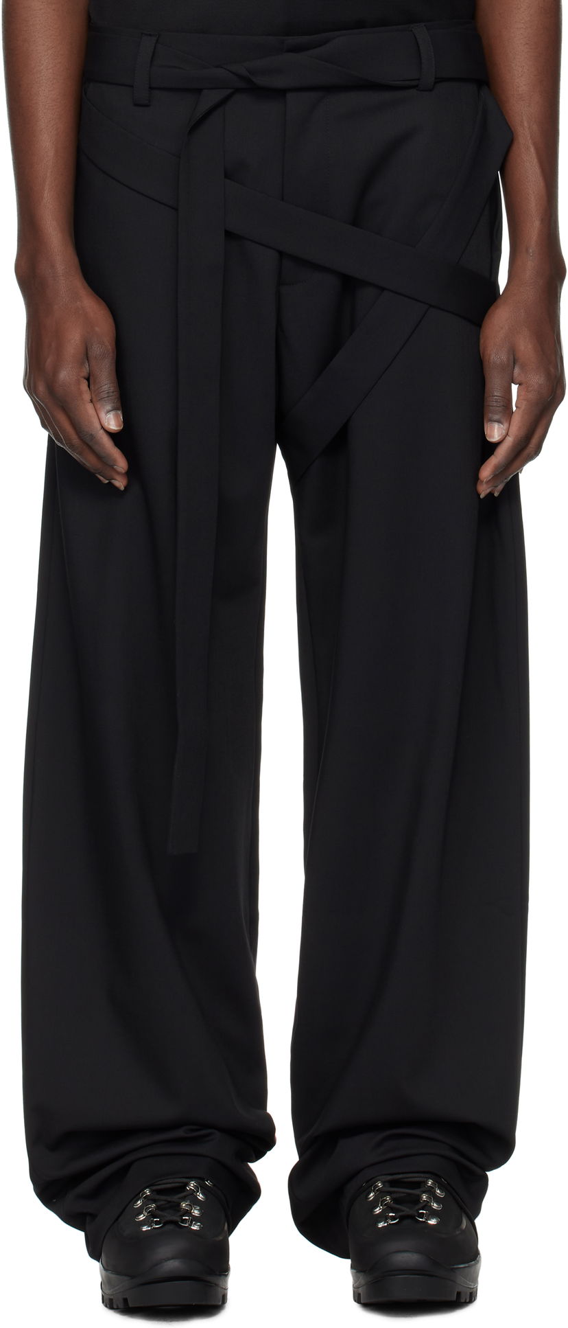 Bukser HELIOT EMIL Heliot Emil Aegis Tailored Trousers Sort | PRESS25_M_10_182_BLK01_CO