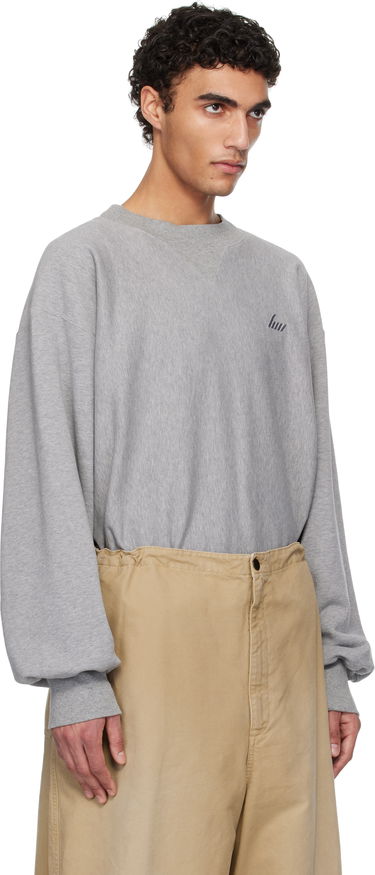 Sweatshirt HED MAYNER Hed Mayner Embroidered Sweatshirt Grå | HMMA72012R-HA183, 1