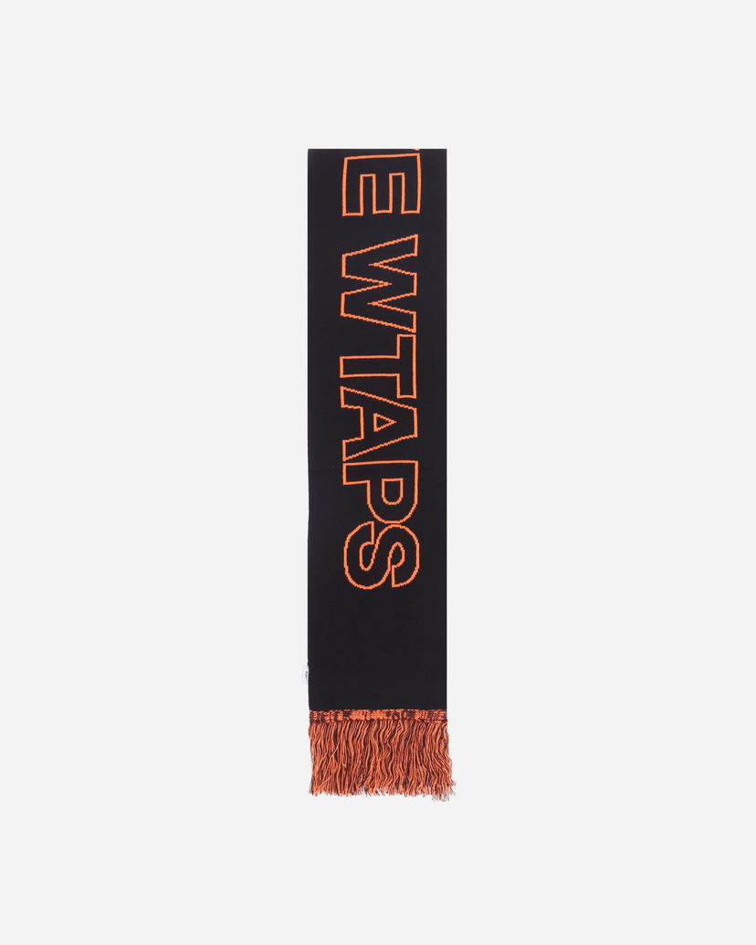 Tørklæde WTAPS Knitted Fringe Scarf Sort | 242MADT-AC01 002