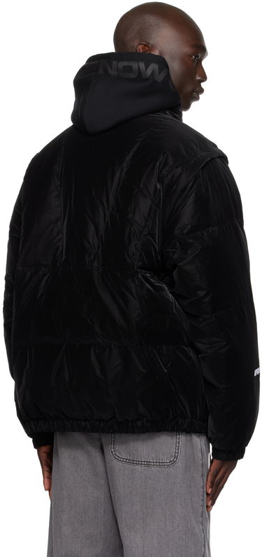 Puffer jakke AAPE by A Bathing Ape AAPE by A Bathing Ape Convertible Down Jacket Sort | AAPDNM7603XXLBKX, 2