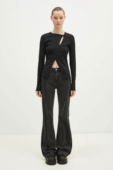 Jeans Ksubi KSUBI Soho Haunt High-Waisted Flare Jeans Sort | WPS25DJ003, 5