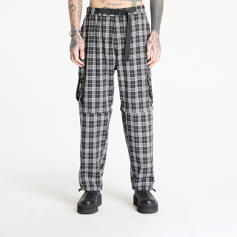 Cargo bukser Wasted Paris Wasted Paris Yard Tartan Hunter Cargo Pants Sort | WP_000282