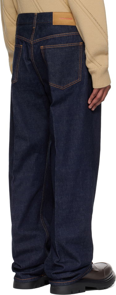 Jeans FERRAGAMO Ferragamo Straight-Leg Jeans Blå | 780559, 2