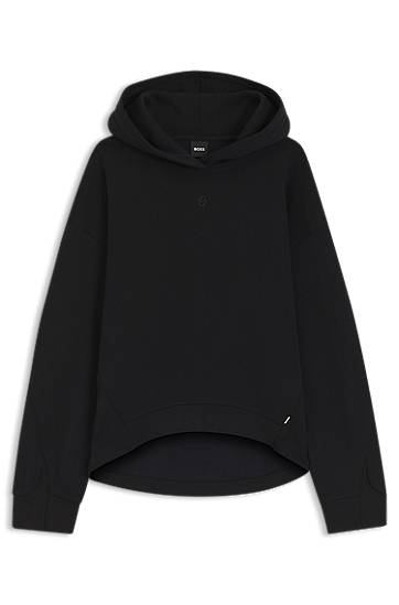 Sweatshirt BOSS Cotton-blend hoodie with Double B monogram Sort | 50550339, 0
