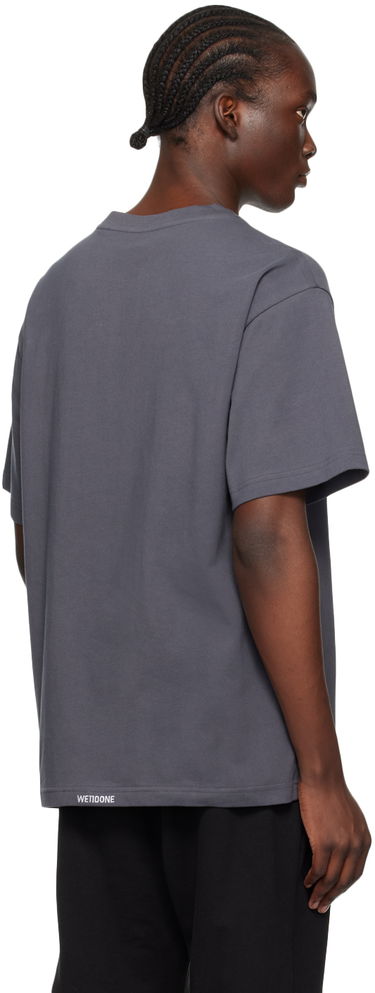 T-shirt We11done Bear Embroidered T-Shirt Grå | WD-TT2-24-780-U-CH, 2