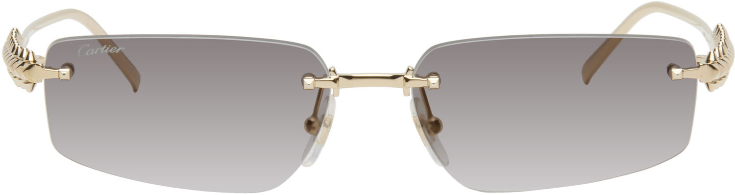 Solbriller Cartier Clash de Cartier Sunglasses Metalisk | CT0544S-001, 0