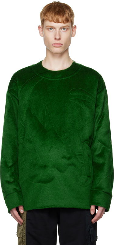 Sweater Feng Chen Wang Feng Chen Wang Paneled Sweatshirt Grøn | FUF14SS01, 0