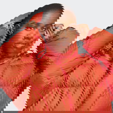 Puffer jakke adidas Originals Stella McCartney x Mid-Length Padded Winter Jacket Rød | IA9125, 4