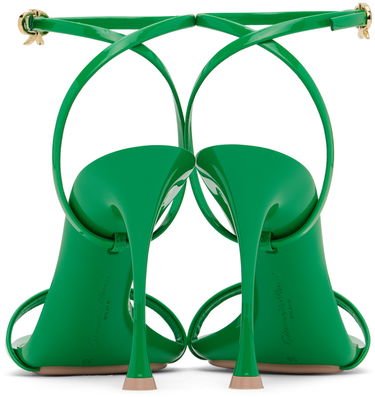 Sneakers og sko Gianvito Rossi Ribbon Heeled Sandals Grøn | G32174.95LAC.VER, 1