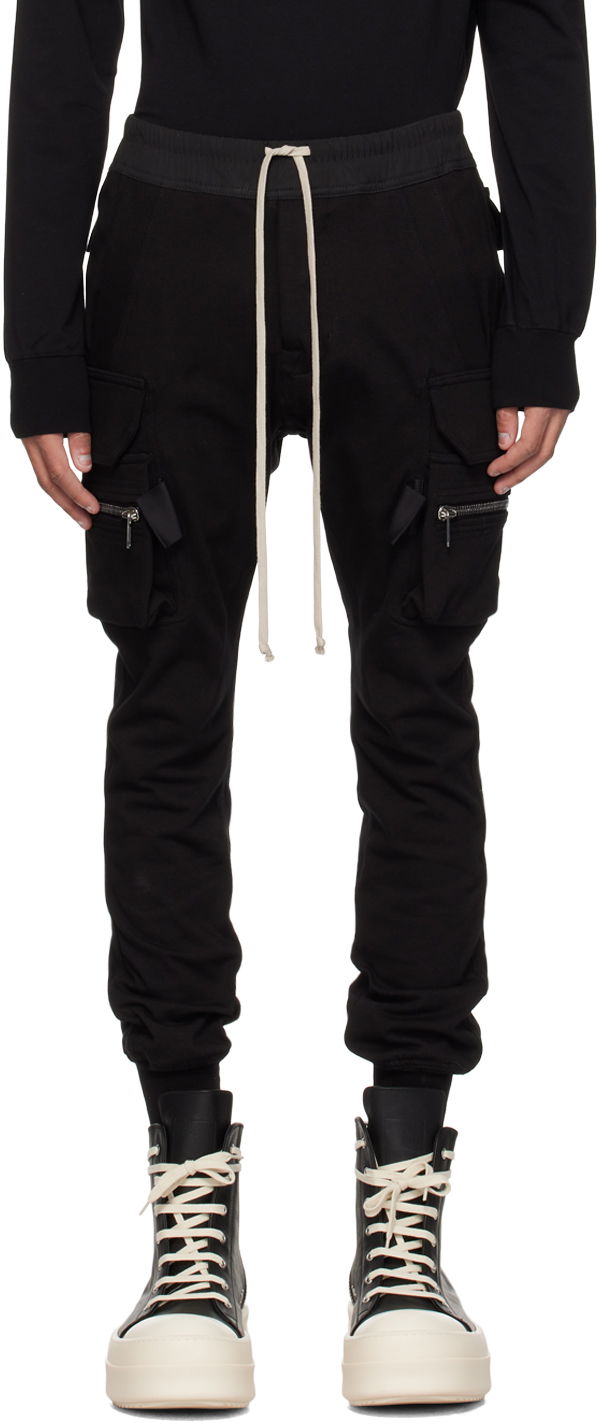 Cargo bukser Rick Owens Mastodon Cargo Pants Sort | RU01D3396 BA