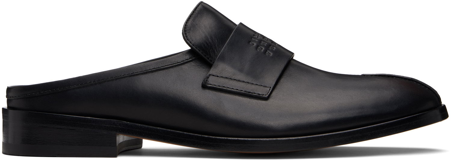 Sneakers og sko Maison Margiela MM6 Maison Margiela Embossed-Logo Loafers Sort | SH1WX0005 P5000, 0