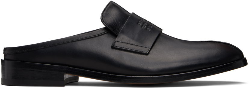 Sneakers og sko Maison Margiela MM6 Maison Margiela Embossed-Logo Loafers Sort | SH1WX0005 P5000