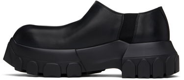 Tøj Rick Owens Rick Owens Hollywood Slip On Tractor Loafers Sort | RP01E7887 LOO, 2