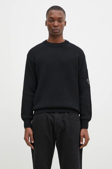 Sweater C.P. Company Knitwear Crew Neck Sweater Sort | 17CMKN228A006595A, 0