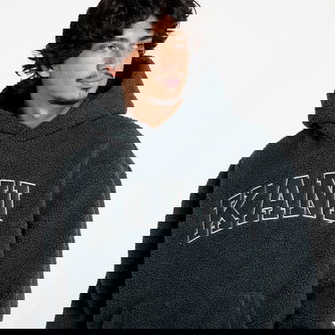 Sweatshirt Karl Kani Serif Teddy Hoodie Anthracite Sort | 60210117, 1