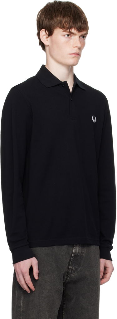 Polo skjorte Fred Perry Long Sleeve Polo Hvid | M6006, 4