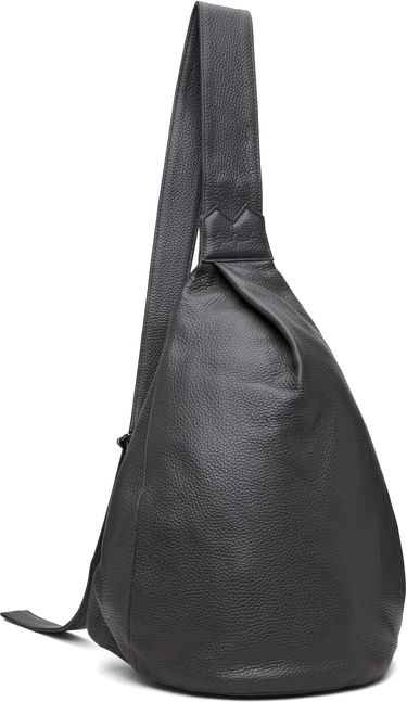Skuldertaske Yohji Yamamoto YOHJI YAMAMOTO Tuck Sling Medium Bag Sort | DM-I93-707, 1