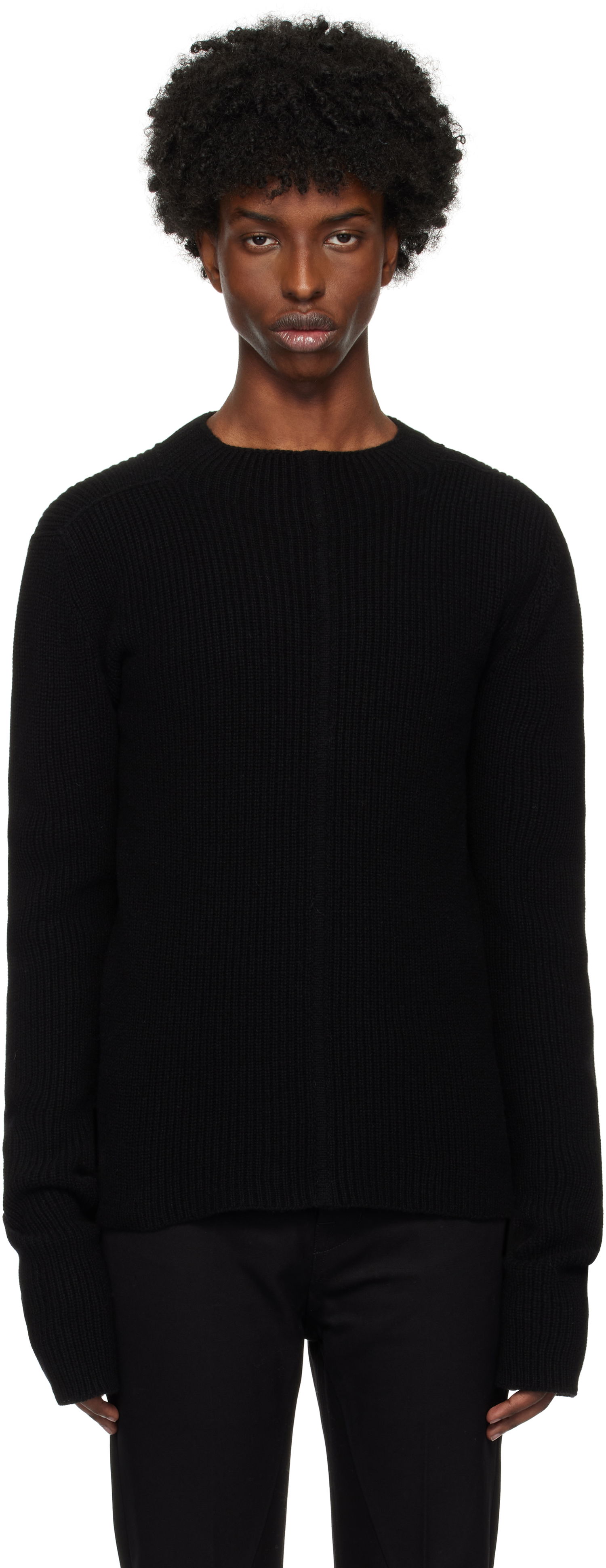Sweater Rick Owens Porterville Headon Sweater Sort | RR02D6690 WSBR, 0