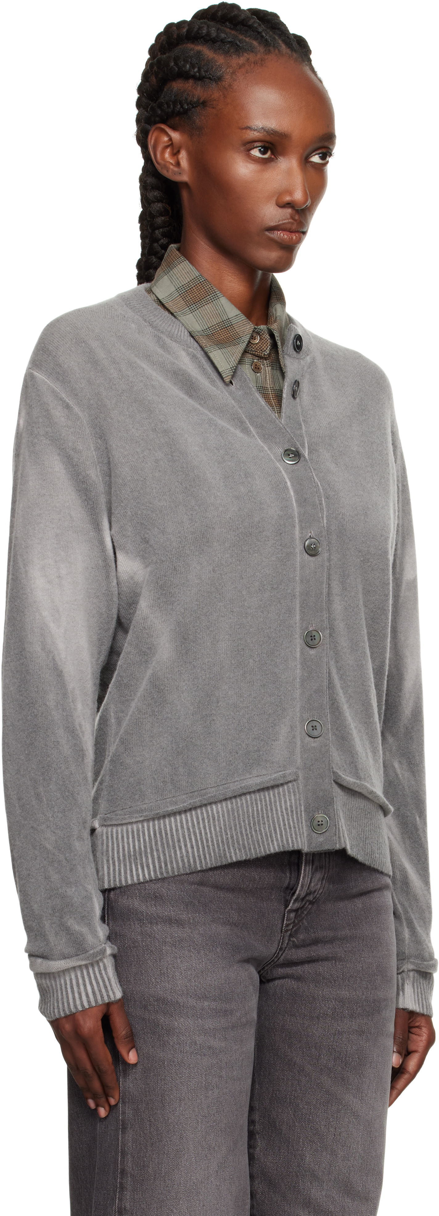 Sweater OUR LEGACY OUR LEGACY Dual Cardigan Grå | W4253DG, 1