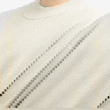 Sweater Studio Nicholson Studio Nicholson Voe Rib Crew Knit, Size Small Beige | VOESNM-1292-NTL, 5