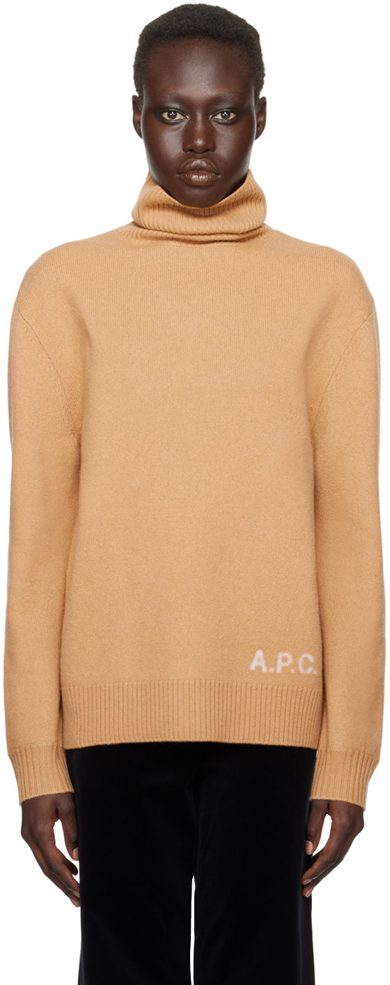 Sweater A.P.C. Turtleneck Sweater Brun | WVBDJ-M23248