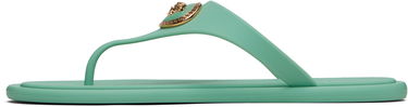 Tilbehør Versace Versace Alia Rubber Flat Sandals Grøn | 1016248_1A10983, 2
