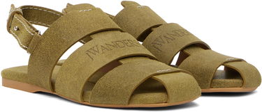 Tøj JW Anderson JW Anderson Suede Fisherman Sandals Grøn | SN0084-LA0359, 3