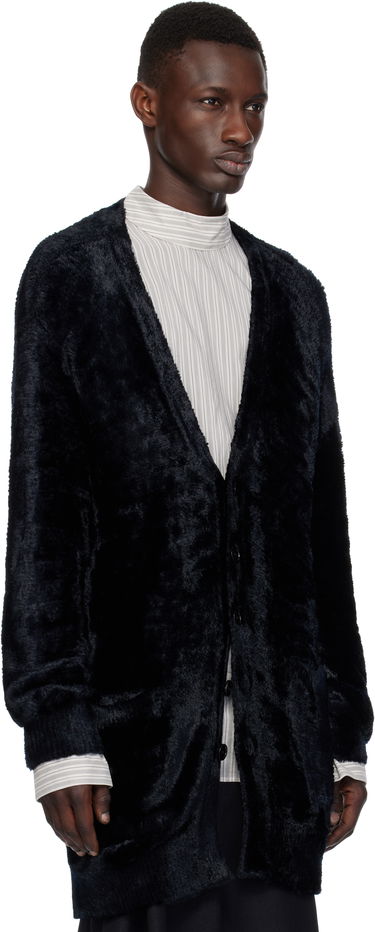 Sweater Dries Van Noten Dries Van Noten Viscose Knit Cardigan Sort | 251-021215-1707, 1