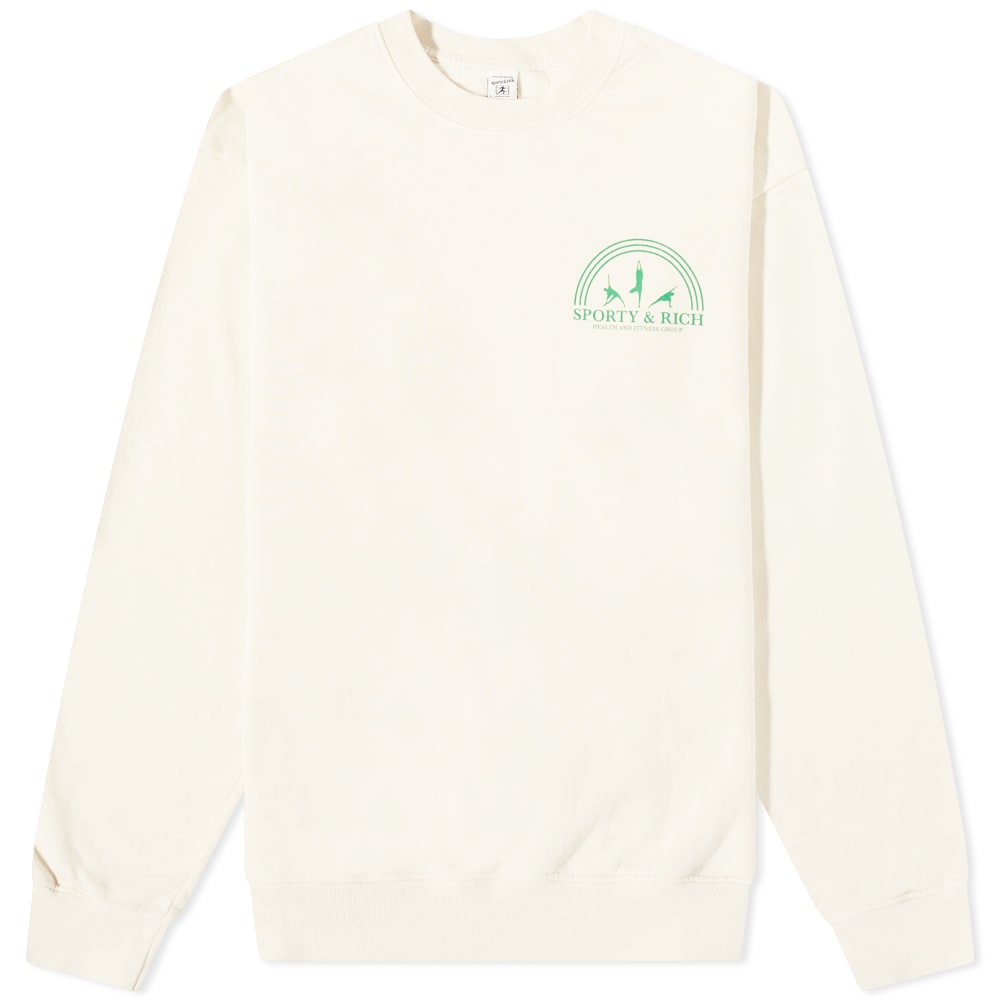 Sweater Sporty & Rich Fitness Group Crewneck Beige | CR471CR, 0