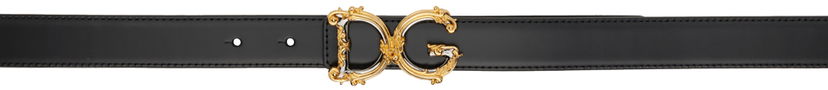 Bælter Dolce & Gabbana Black Logo Belt Sort | BE1348AZ831