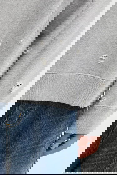 Sweatshirt Needles Needles Deconstructed Sweatshirt Grå | RW336, 4