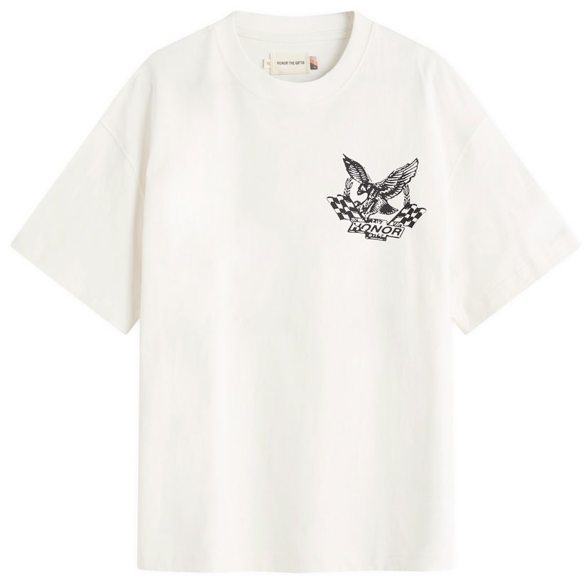 T-shirt Honor The Gift Vintage Oil Graphic T-Shirt, Size Large Hvid | HTG250142-WHT