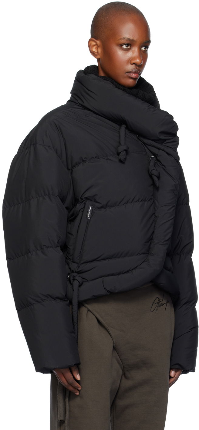 Puffer jakke Ottolinger Ottolinger Strappy Puffer Jacket Sort | 1090602921, 1