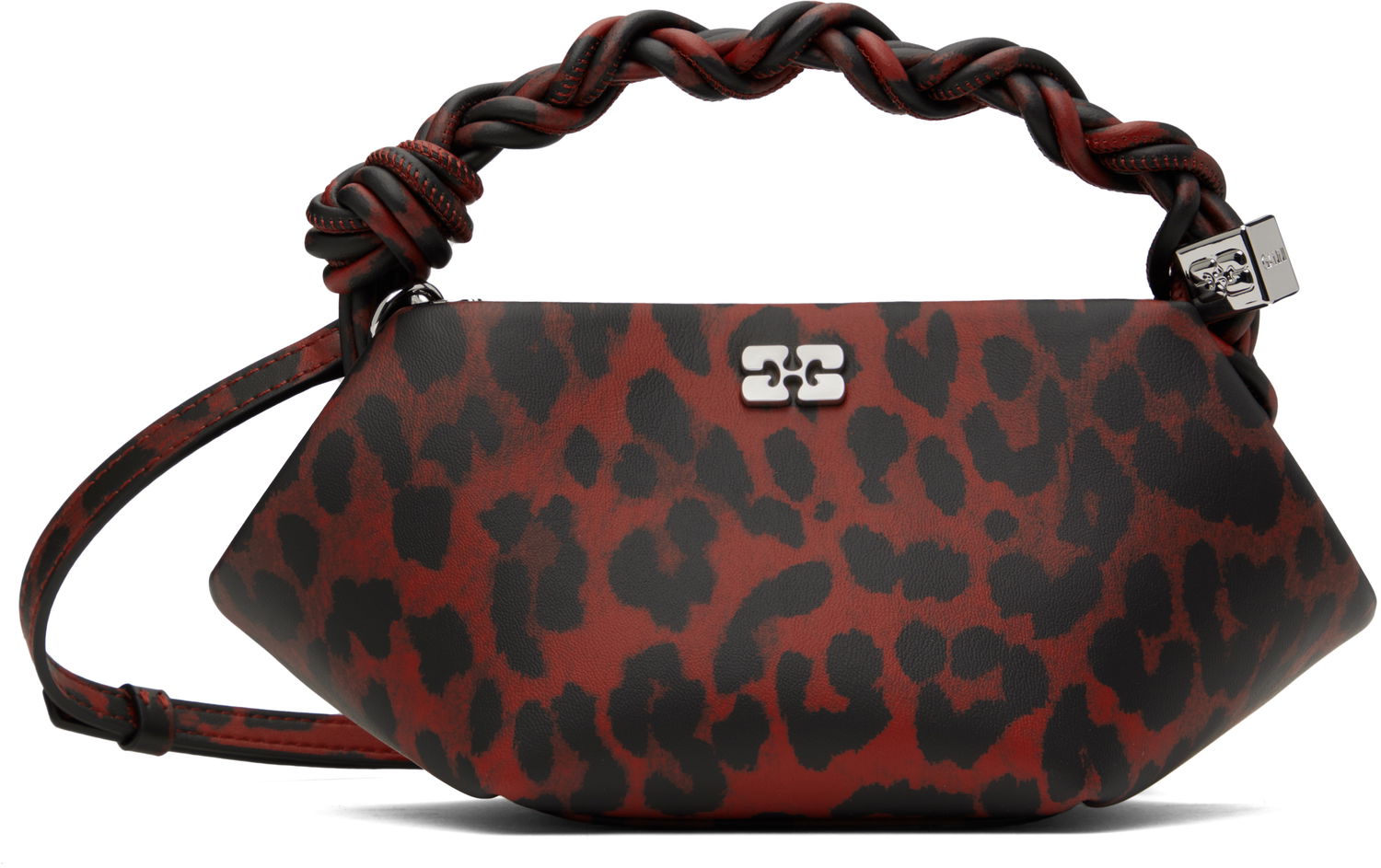 Håndtaske GANNI Ganni Leopard Print Mini Bou Bag Rød | A6628, 0