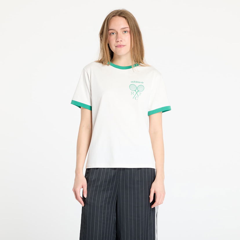 T-shirt adidas Originals Retro Tennis Regular Fit Tee Hvid | JY0276