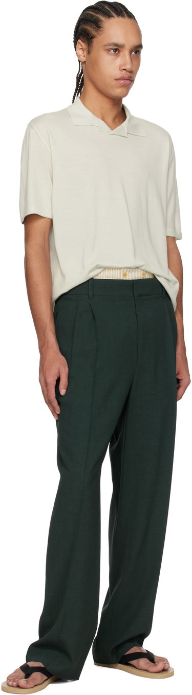 Polo skjorte The Row The Row Mauro Knit Polo Grøn | 919-Y590, 4