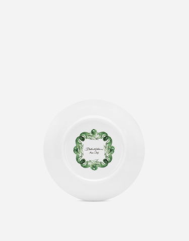 Home decor Dolce & Gabbana Dolce & Gabbana Set of 2 Porcelain Dessert Plates with Green Floral Urn Design Grøn | TC0S03TCA88UV019, 3