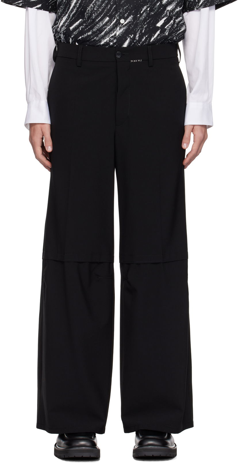 Bukser Marni Mending Trousers Sort | PUMU0271SU UTP771