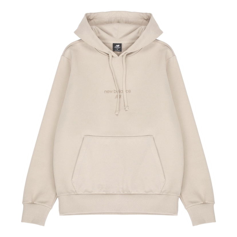 Sweatshirt New Balance Essentials Hoodie Beige | AMT21570-PEB
