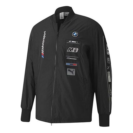 Bomberjakke Puma BMW M Motorsport Printing Zipper Jacket Sort | 597969-01